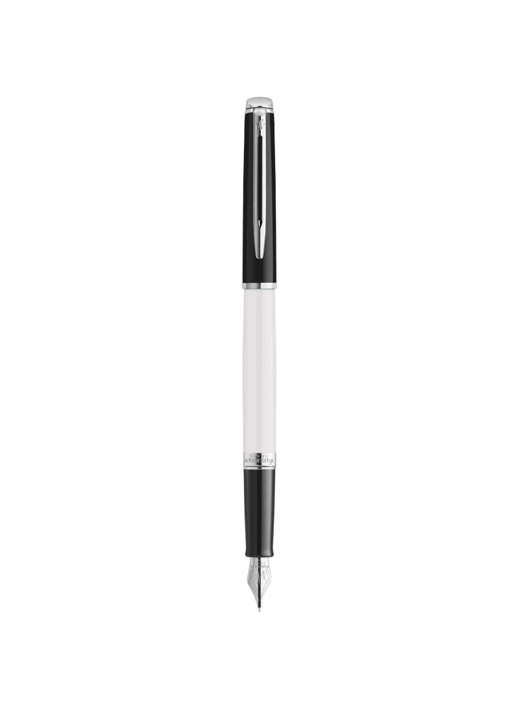 Stylo plume publicitaire Hemisphere avec habillage palladium encre bleue Waterman Hemisphere