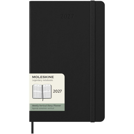 Agenda publicitaire hebdomadaire vertical Moleskine couverture rigide L