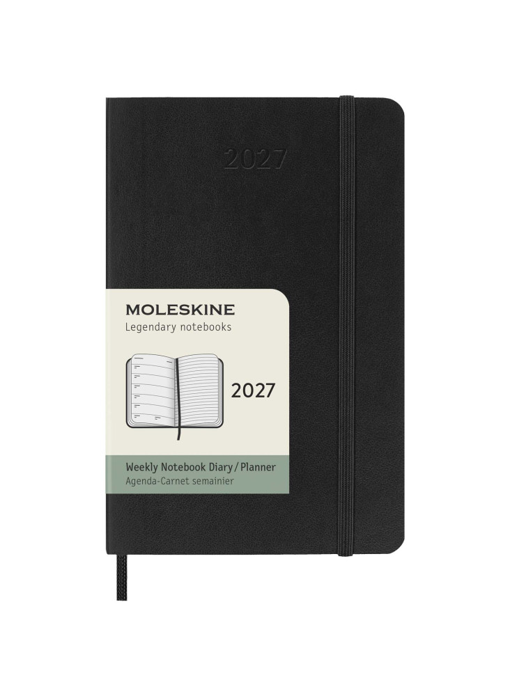 Agenda publicitaire de poche hebdomadaire Moleskine couverture souple