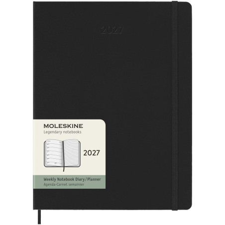 Agenda publicitaire hebdomadaire Moleskine couverture rigide XL