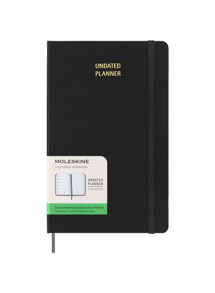 Agenda publicitaire hebdomadaire non daté Moleskine couverture rigide