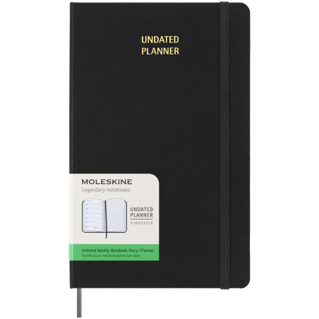 Agenda publicitaire hebdomadaire non daté Moleskine couverture rigide