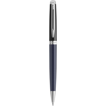 Stylo roller publicitaire Hemisphere avec habillage palladium encre bleue Waterman Hemisphere