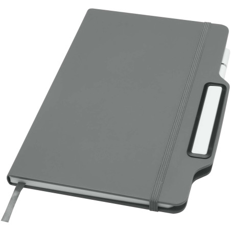 Carnet à couverture rigide Nexus A5 avec stylo et crayon (encre noire)