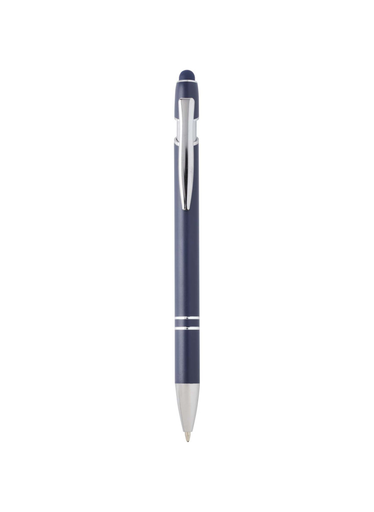 Stylo bille publicitaire avec finition argentée encre bleue Kish