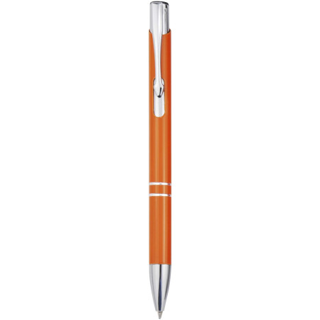Stylo bille en aluminium recyclé Moneta (encre bleue)