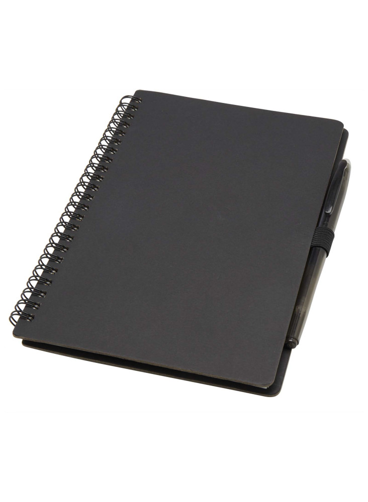 Carnet publicitaire A5 réutilisable Slate avec parure de stylos