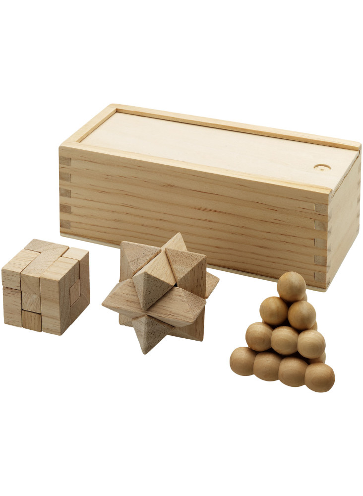 Casse-tête chinois Brainiac 3 pièces en bois