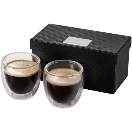 Verre publicitaire à espresso Boda lot de 2
