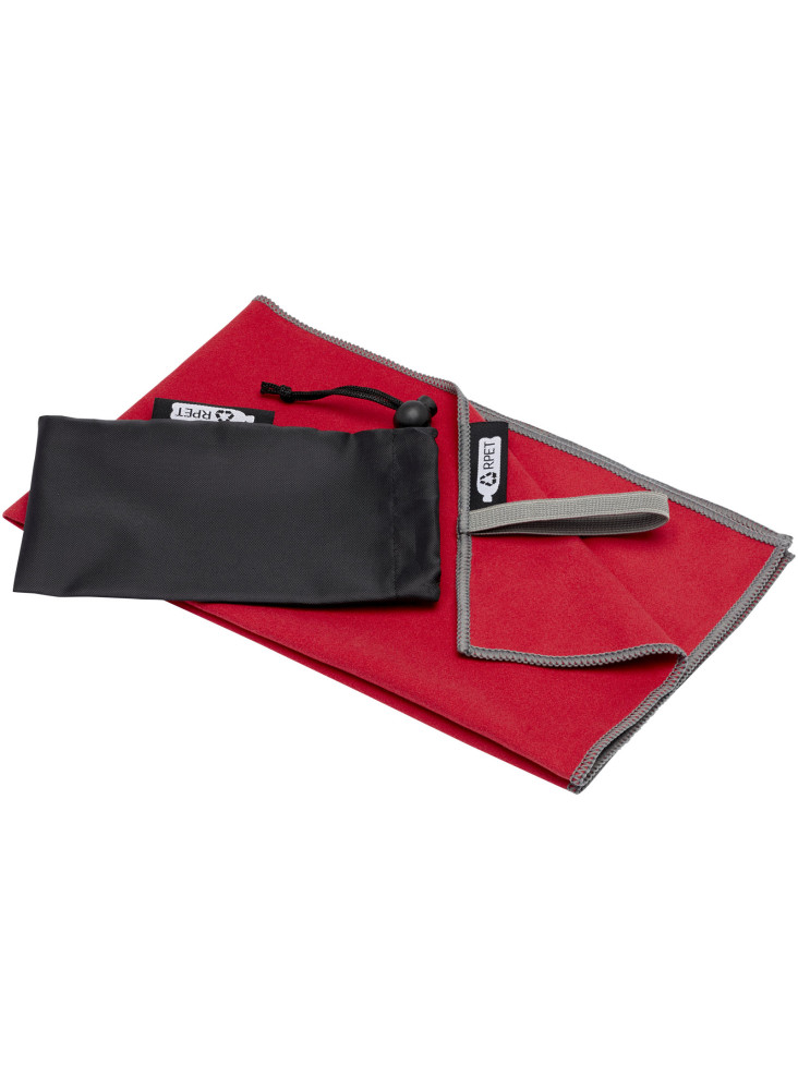 Serviette publicitaire Pieter certifiée GRS ultra-légère et à séchage rapide 30 x 50 cm