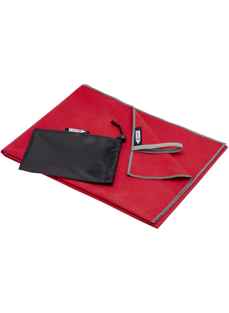 Serviette publicitaire Pieter certifiée GRS ultra-légère et à séchage rapide 50 x 100 cm