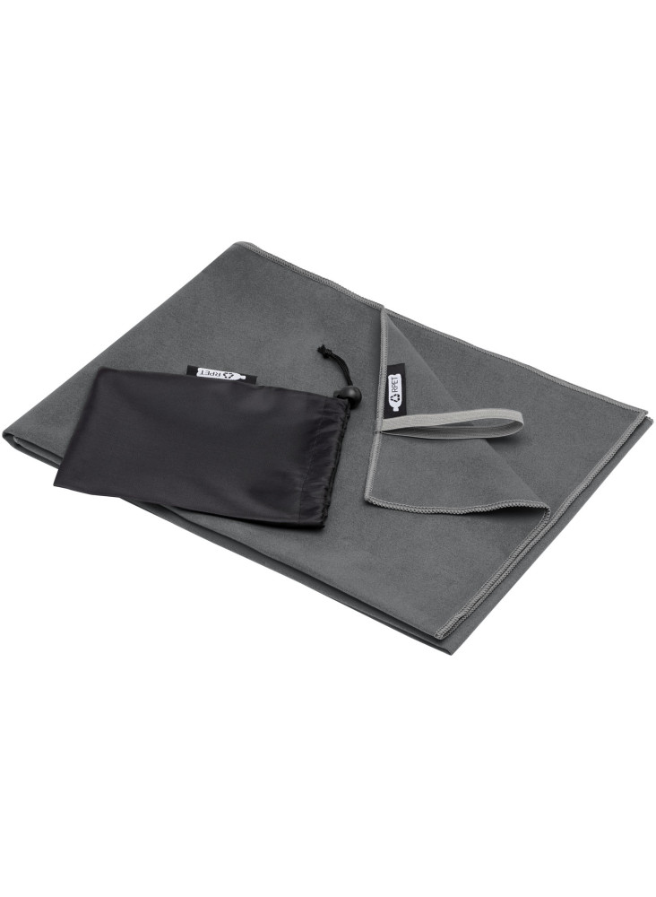 Serviette publicitaire Pieter certifiée GRS ultra-légère et à séchage rapide 50 x 100 cm