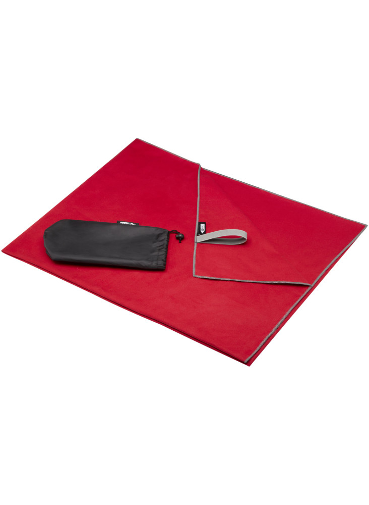 Serviette publicitaire Pieter certifiée GRS ultra-légère et à séchage rapide 100 x 180 cm