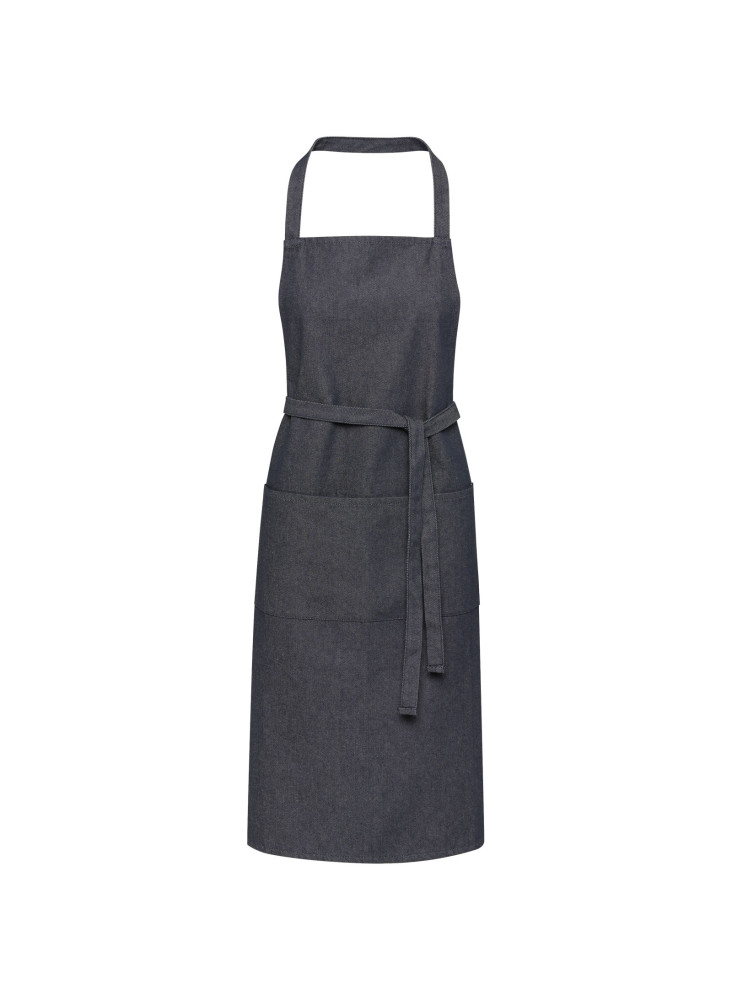 Tablier publicitaire denim recyclé traceur Nima Aware 320g
