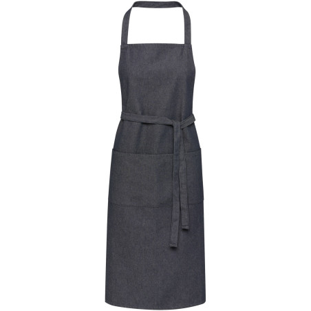 Tablier publicitaire denim recyclé traceur Nima Aware 320g