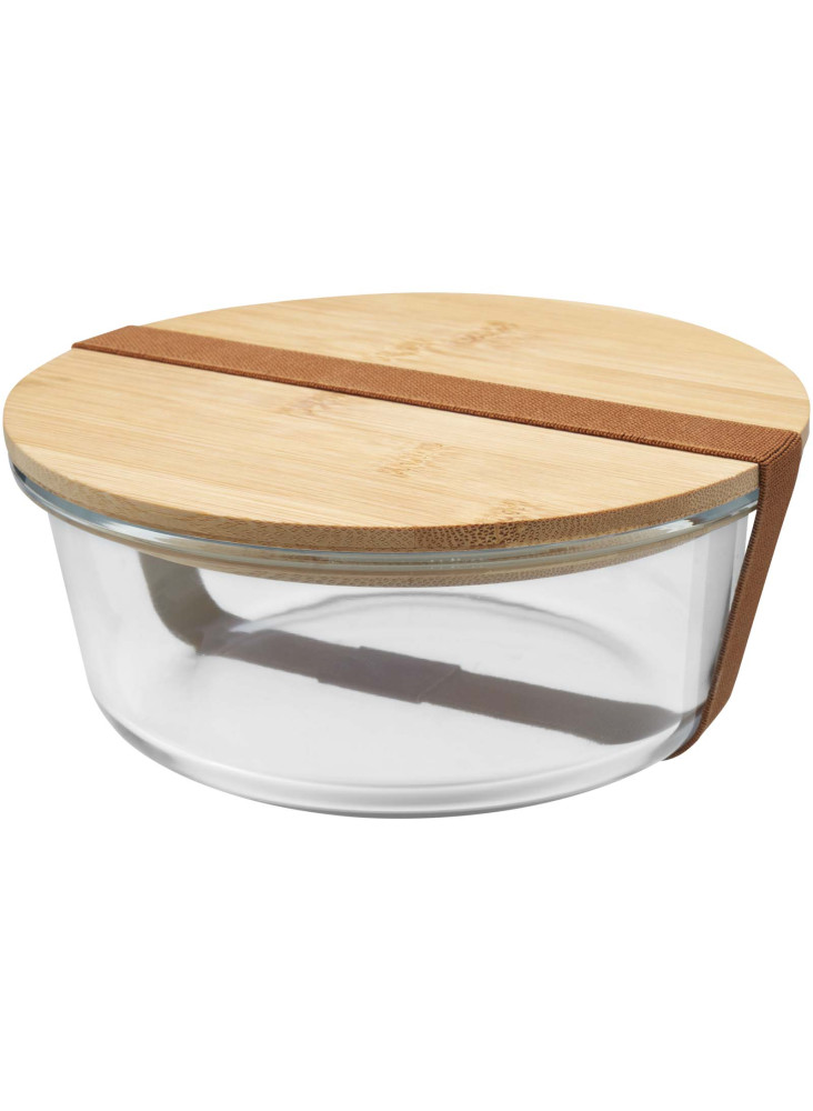 Saladier publicitaire verre bambou Vista 750ml
