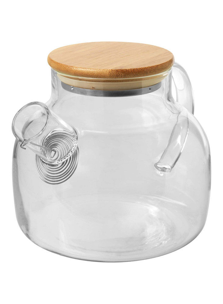 Théière publicitaire verre bambou Zen 1L