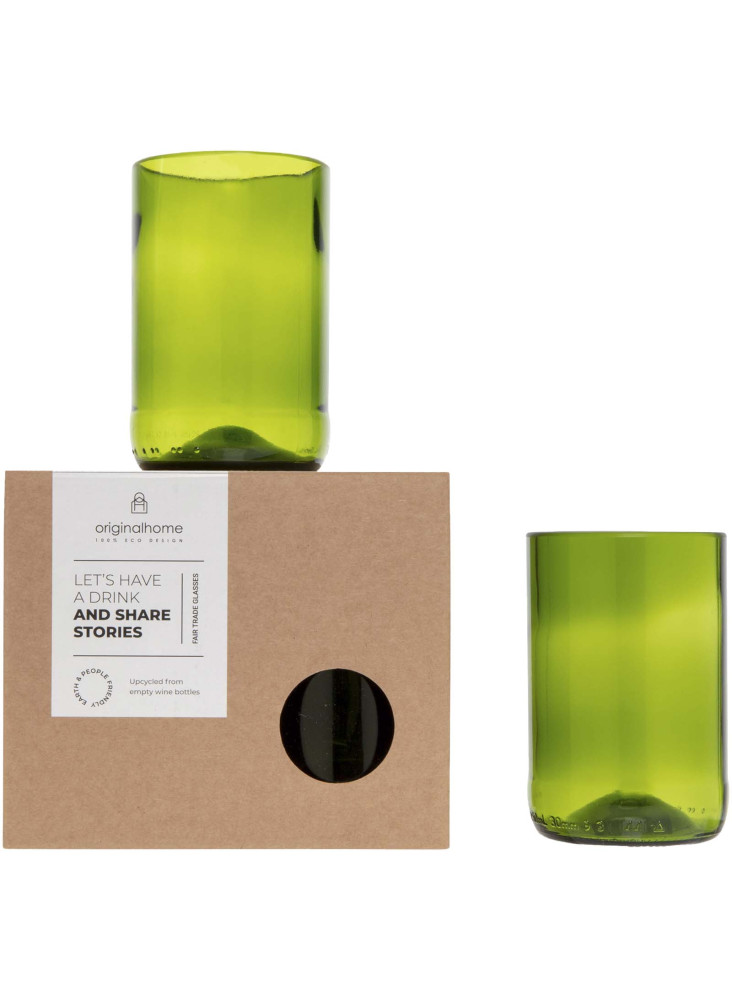 Verres publicitaires recyclés Originalhome set de 2