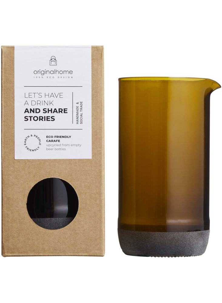 Carafe à eau publicitaire recyclée bière Originalhome 430ml
