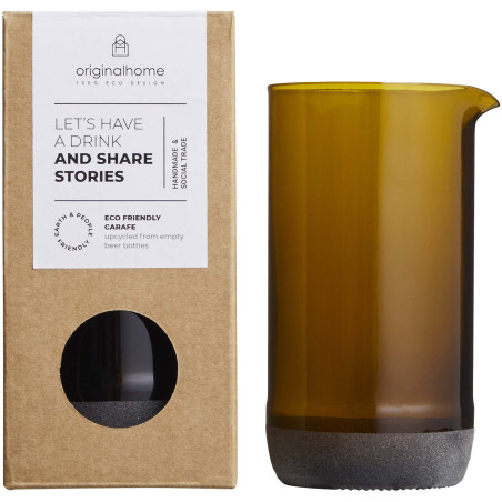 Carafe à eau publicitaire recyclée bière Originalhome 430ml