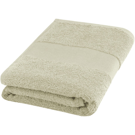 Serviette publicitaire Charlotte de 50 x 100 cm en coton de 450 g/m²