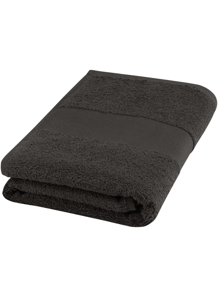 Serviette publicitaire Charlotte de 50 x 100 cm en coton de 450 g/m²