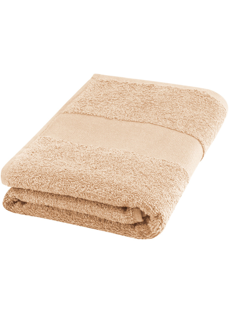Serviette publicitaire Charlotte de 50 x 100 cm en coton de 450 g/m²