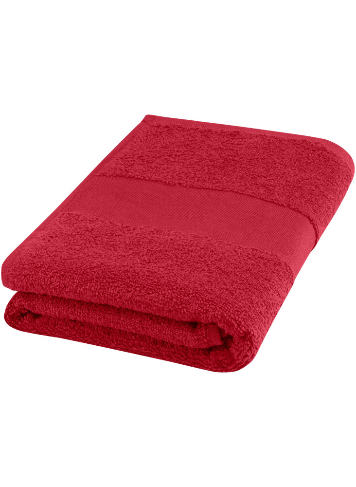 Serviette publicitaire Charlotte de 50 x 100 cm en coton de 450 g/m²
