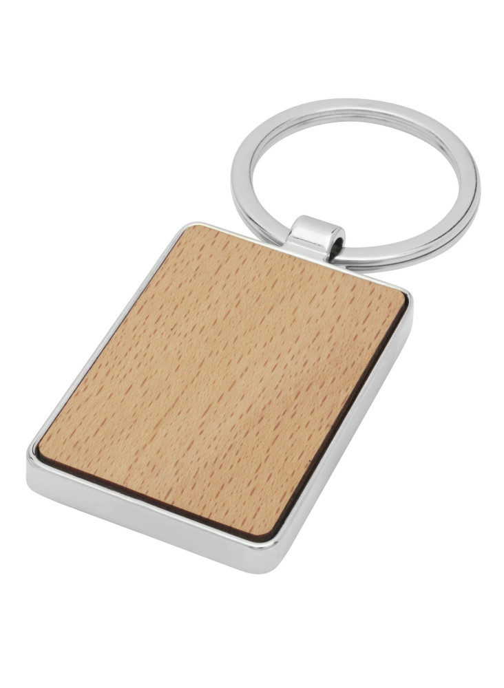 Porte-clés rectangulaire Mauro en bois de hêtre