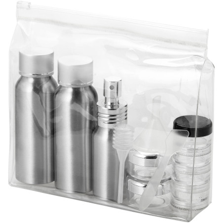 Trousse publicitaire toilette avion Traveler aluminium