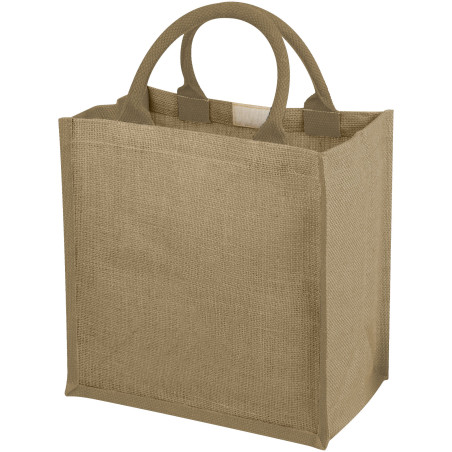 Sac fourre-tout publicitaire en jute Chennai 16 L