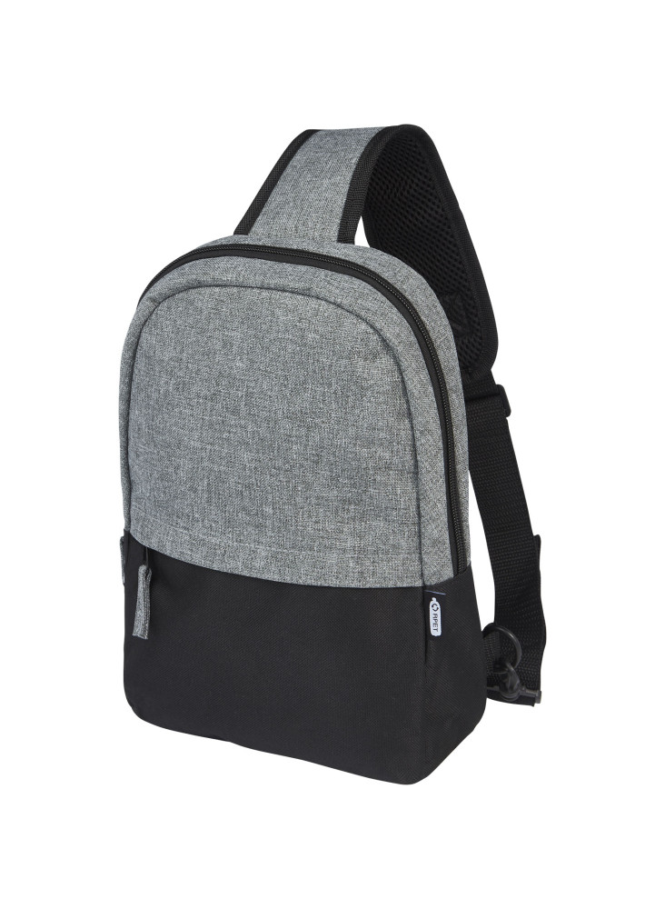 Sac bandoulière publicitaire recyclé bicolore Reclaim 3,5L