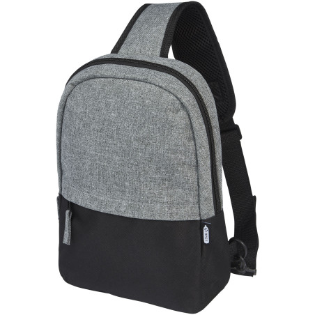 Sac bandoulière publicitaire recyclé bicolore Reclaim 3,5L