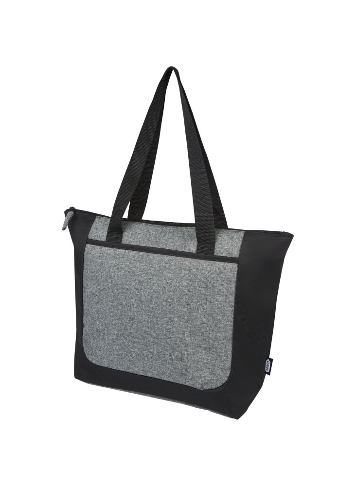 Sac shopping publicitaire bicolore zippé Reclaim 15 L