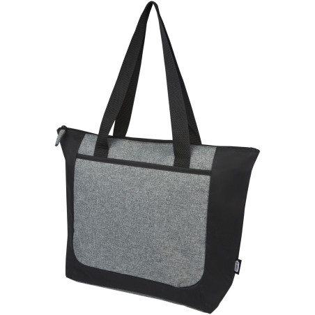 Sac shopping publicitaire bicolore zippé Reclaim 15 L
