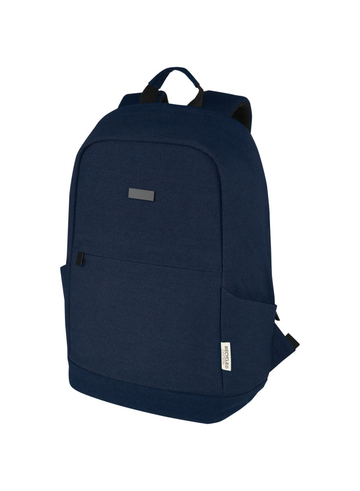 Sac publicitaire a dos anti-vol ordinateur Joey de 18 L en toile recyclée GRS 15,6 pouces