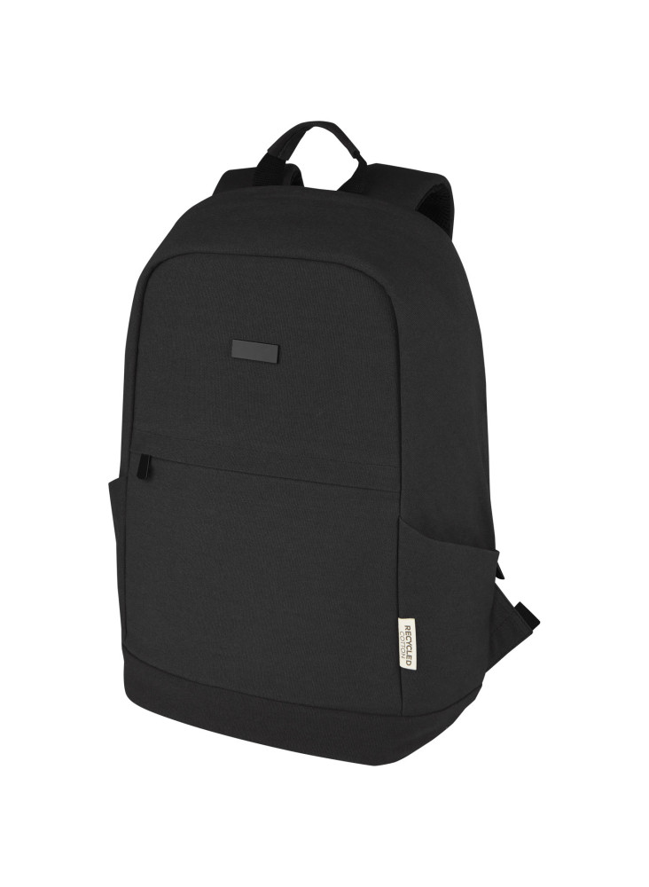 Sac publicitaire a dos anti-vol ordinateur Joey de 18 L en toile recyclée GRS 15,6 pouces
