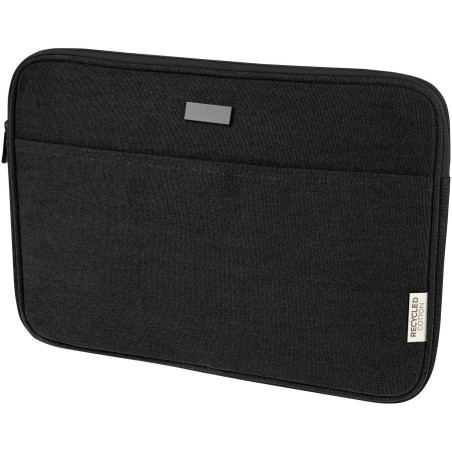 Housse pour ordinateur portable Joey de 2 L en toile recyclée GRS 14 pouces