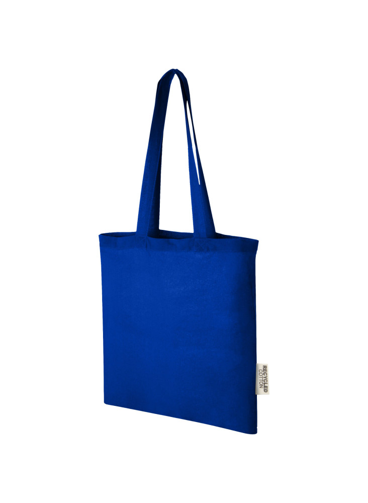 Sac shopping publicitaire en coton recyclé Madras 7 L