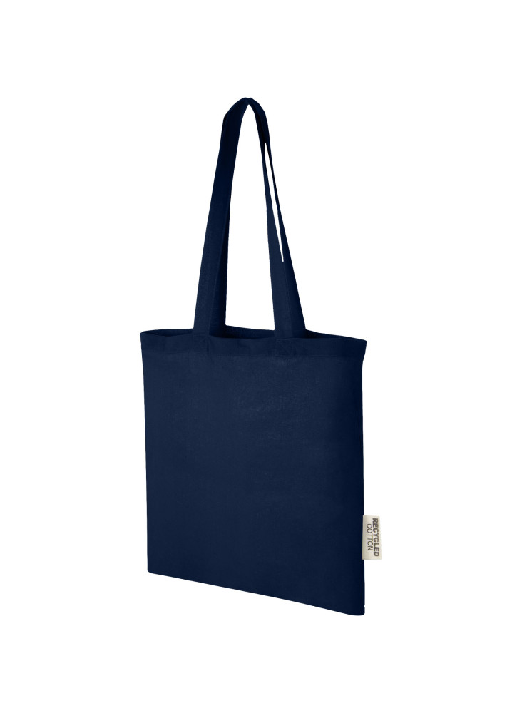 Sac shopping publicitaire en coton recyclé Madras 7 L