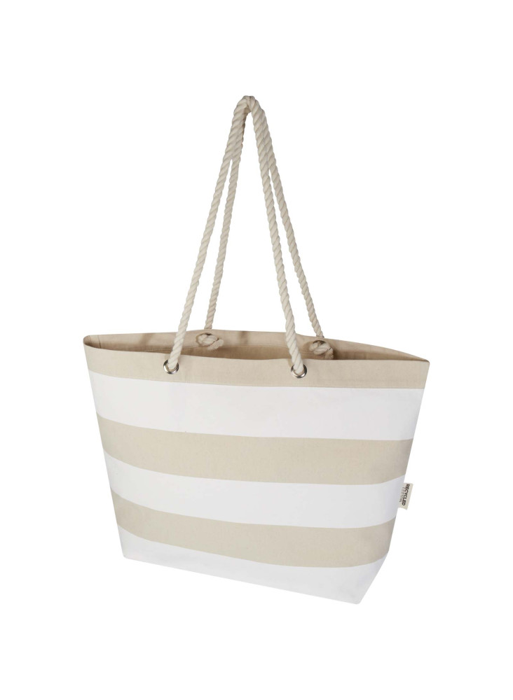 Sac shopping publicitaire de plage Florida en coton recyclé GRS 18 L