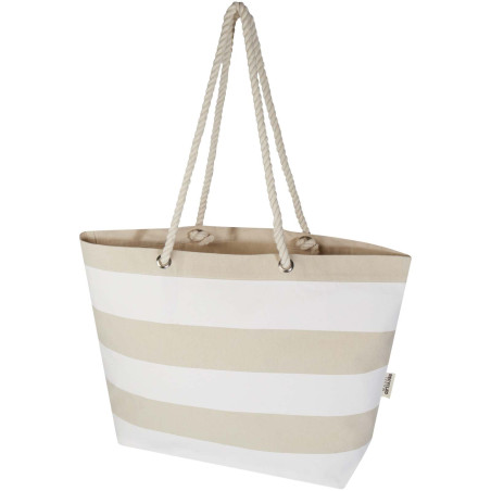 Sac shopping publicitaire de plage Florida en coton recyclé GRS 18 L