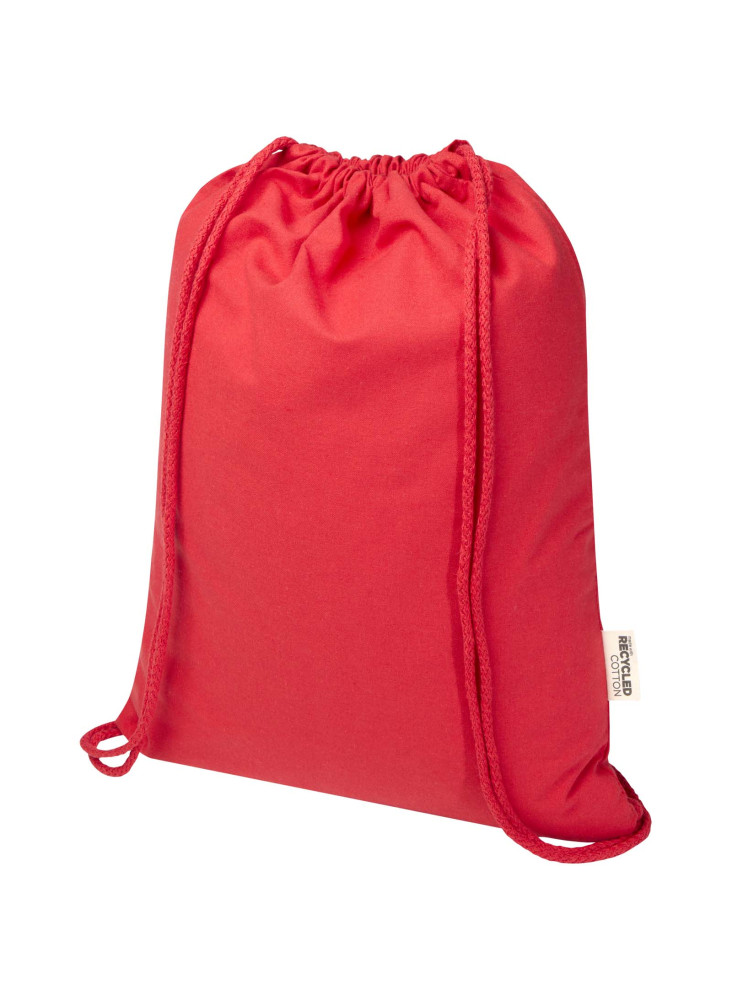 Sac de 5 L avec cordon Oregon Blend en coton recyclé 140 g/m² certifié GRS