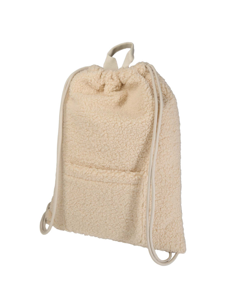 Sac à dos avec cordon sherpa recyclé GRS de 9 L Bear