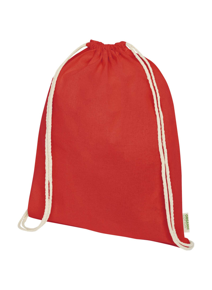 Sac publicitaire à cordon en coton bio Odisha 140 g/m²