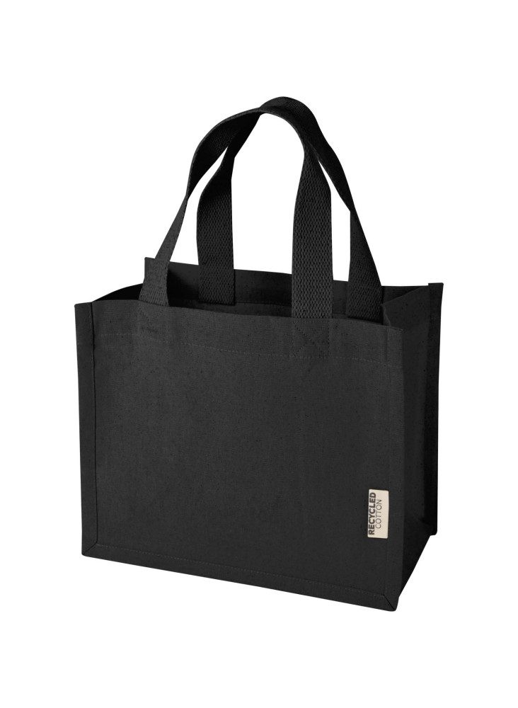 Mini sac shopping publicitaire Odessa à soufflet en coton recyclé GRS 9 L