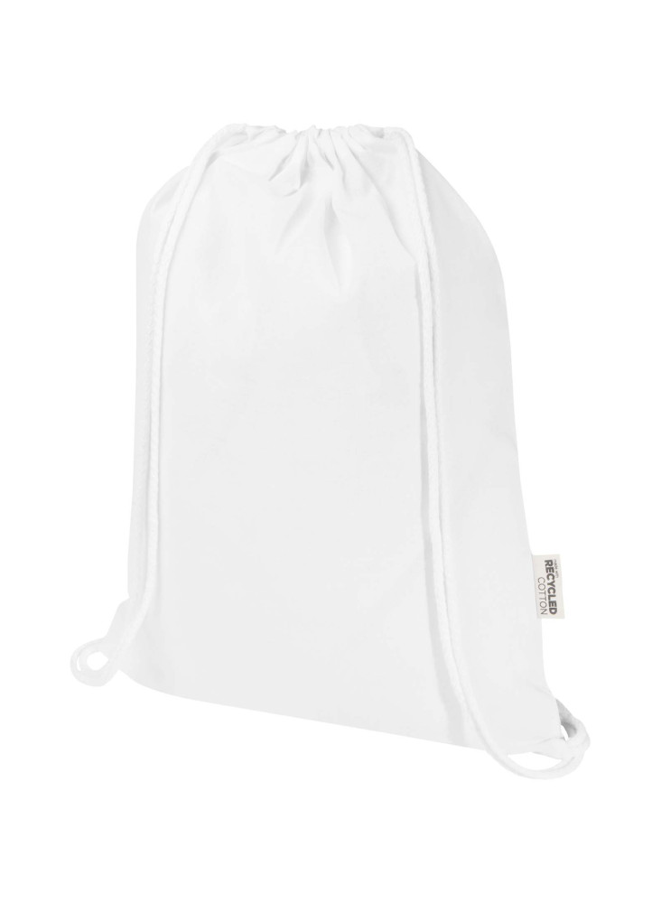 Sac Peru Blend de 5 L avec cordon en coton recyclé 180 g/m2 certifié GRS
