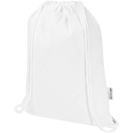 Sac publicitaire à cordon en coton recyclé Peru Blend 180 g/m²
