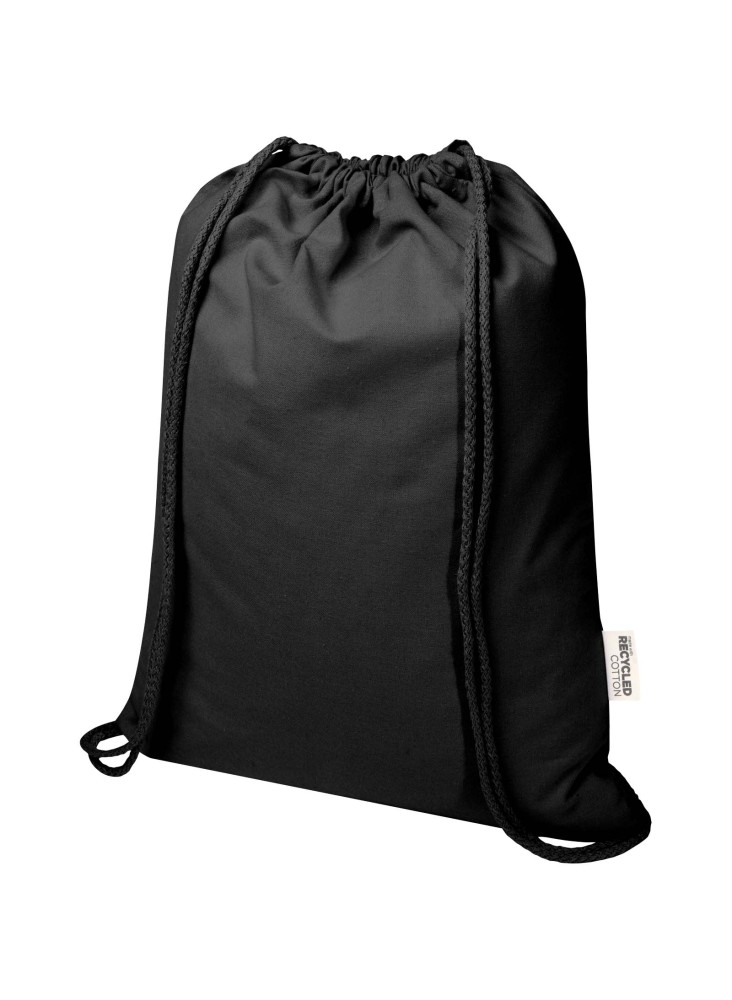Sac publicitaire à cordon en coton recyclé Peru Blend 180 g/m²