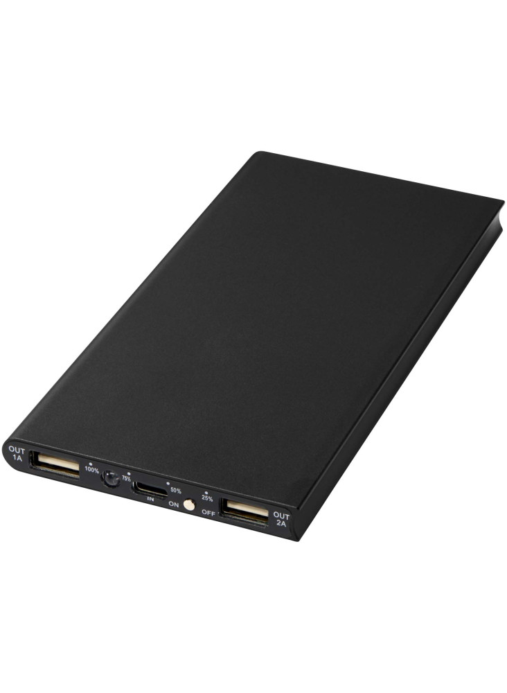 Batterie externe publicitaire 8000 mAh aluminium Plate